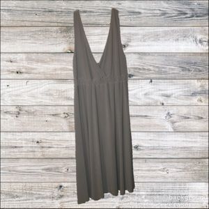 Metro7 Gray Twisted Strap Dress (sz L)